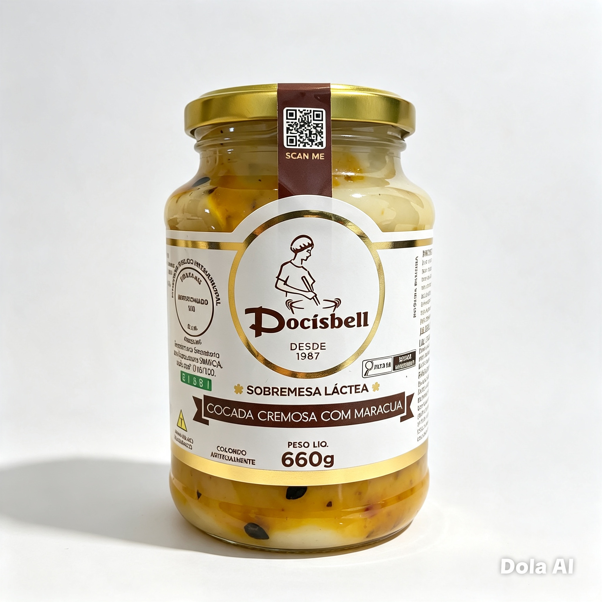 Cocada Cremosa com Maracujá — Docisbell (660g)